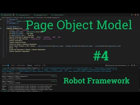 Robot Framework CZ #4 | Page Object Model - Struktura projektu + Faker Library generování random dat