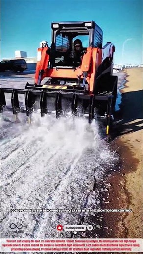 Cold Planer System Removing Surface Layer With Precision Torque Control