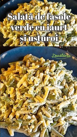 Green bean salad with yogurt and garlic - Quick and tasty recipe