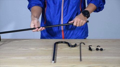 LOPANNY Garden Flag Stand - Upgraded Garden Flag Pole with Shepherd Hooks for 12 x 18" Flag, 45IN Yard Flag Holder Stand for Small Flags(Without Solar Lights & Flag)