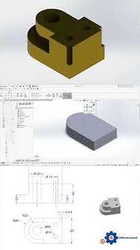 Learn how this 3D part is made in SolidWorks ⚙️Full process in timelapse Save this for later!