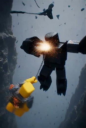 Noob vs Falling Colossus — FINAL FREEFALL ⚠️ (Part 96) #roblox #shorts