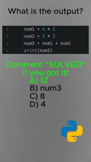Most people fail this question about arithmetic in python #coding #programming #python