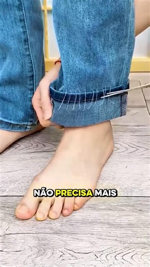 COMO FAZER REPARO E BAINHAS EM ROUPAS SEM COSTURA #achadinhos #shopee