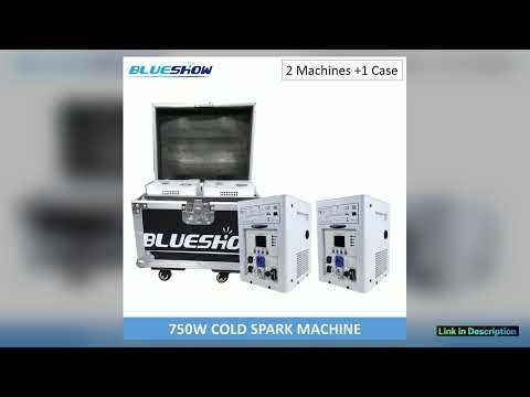 750w Cold Spark Machine Flight case Ti Powder DMX Firework Machine Remote Cold Fireworks Fountain