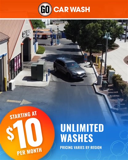  Shine Bright for Just $10!   A top-tier wash without breaking the bank!  ✨ Only $10 to keep your car sparkling! ✅ High-quality clean, great value ✅ No subscriptions – pay as you go ✅ Fast, easy, and effective  Grab your wash today! | GO Car Wash | Facebook