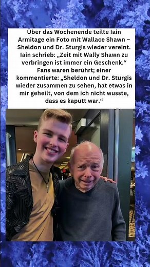 🟢Sheldon & Dr. Sturgis wieder vereint – ein Herzmoment 💛