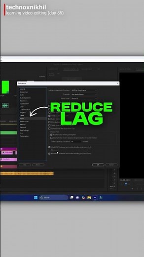 How to Fix Lagging in Premiere Pro | 100% Working Trick #premiereprotips