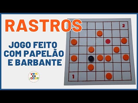 RASTROS –JOGO DE TABULEIRO - APRENDA A FAZER E A JOGAR