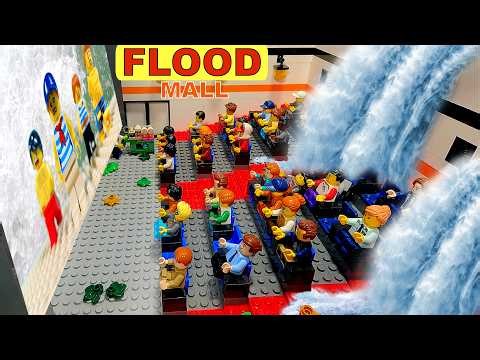 LEGO FINAL FLOOD - MALL & CINEMA - Disaster Movie 4K 60Fps