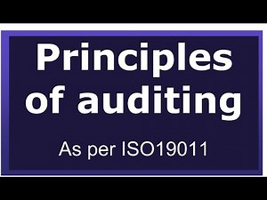 Principles of auditing | Integrity principle | ISO19011
