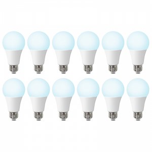 DEGNJU LED Light Bulbs, 13W, 100W Equivalent, Daylight 5000K, A19, E26 Base, 1500 LM, Non-Dimmable, 15,000 Hour Lifespan, 12 Pack