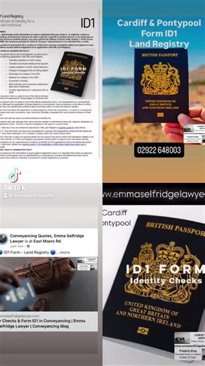 🔵 ID1 Form - Land Registry 🔵 Certified in Cardiff - Face to Face The video call version is an ID5 which we cannot offer due to compliance www.emmaselfridgelawyer.com/post/id-checks 📞 02922 648003 #finance #southwales #newportsouthwales #ID1 #id1form