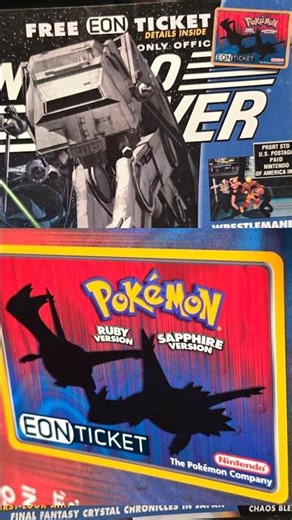 You probably threw this away...Pokémon EON Ticket Nintendo Power