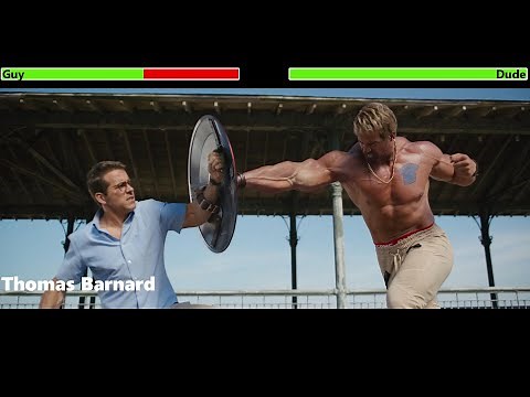 Free Guy (2021) Final Battle with healthbars
