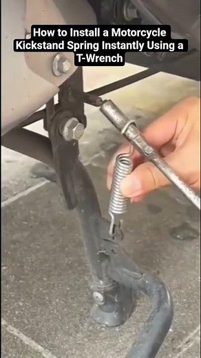 ​How to Install a Motorcycle Kickstand Spring Instantly Using a T-Wrench