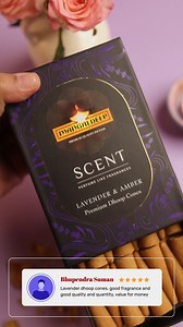 Real reviews. Honest experiences. Here’s what our customers have to say how Mangaldeep Scent Premium Bambooless Dhoop Cones have transformed their everyday rituals. With the calming touch of lavender and the depth of amber, the fragrance doesn’t just stay in the air; it stays in the memory. Made with natural ingredients and designed for ease of use, these cones create a fresh and peaceful environment, whether it's for prayer, relaxation, or simply setting the mood at home. Watch the testimonials
