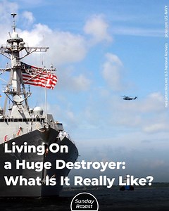 649K views · 2K reactions | There are almost a hundred cruisers and destroyers in the U.S. Navy. Unlike tanks or aircraft, warships are more than just vehicles. Sailors spend significant chunks of their lives aboard these huge platforms. What kind of life is that? Well, it’s nothing like being aboard a cruise liner, that’s for sure… | Sunday Roast | Facebook