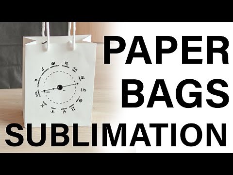 How to sublimate on paper bags, from kraft bags to gift bags to cake boxes