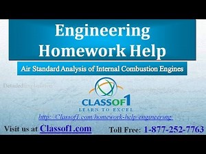 Air Standard Analysis of IC Engines : Engineering Homework Help by Classof1.com