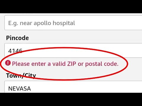 How To Fix Amazon Please enter a valid ZIP or Postal Code. Address Problem Solve
