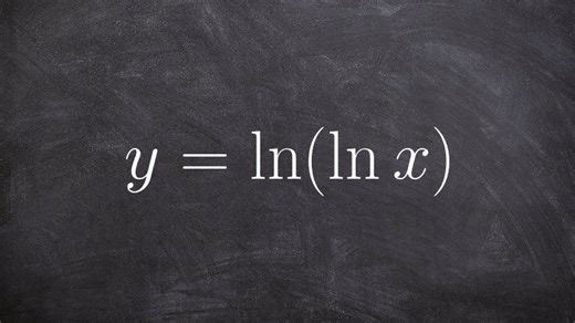 Take the second derivative of a natural logarithmic equation