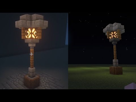 How To Make Lamp Post (Minecraft)