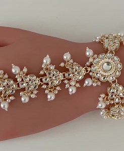 Kundan Single Hath Paan/bracelet/haath Phool/hathh Panja/finger Hand Bracelet/bridal Jewelry/hand Harness/indian Hand Jewelry/indian Wedding - Etsy