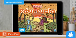 Fun Autumn Rebus Puzzles PowerPoint