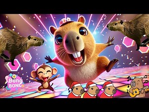 🦫 CAPYBARA DANCE CHALLENGE! 🎶 THE CUTEST ANIMAL SONG FOR KIDS | LEARN & WIGGLE