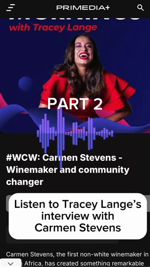 PART 2: Listen to Tracey Lange’s interview with Carmen Stevens @Naked Wines @Carmen Stevens @traceylange #carmenstevensfoundation #traceylange #npo