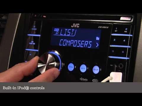 JVC KW-XR610 CD Receiver Display and Controls Demo | Crutchfield Video