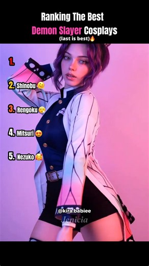 Ranking the Best Demon Slayer Cosplays💖✨ #tiktok #cosplay #transition