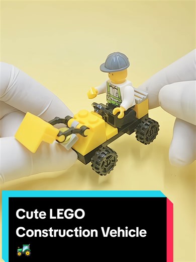 Cute LEGO Construction Vehicle Mini Worker Build