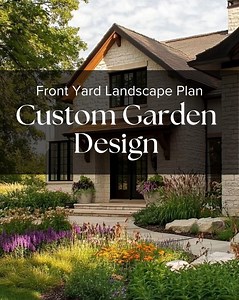 Custom Garden Design Plan: Front Yard Landscape Layout - Etsy