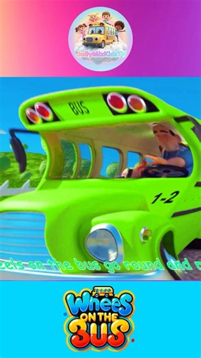 🚍 [1 MINUTE LOOP] Wheels on the Bus Sound Variations Remix 🎶 | Sing Along Version | JollyMixKidsTv