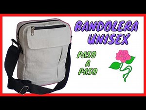 HOW TO MAKE A UNISEX SHOULDER BAG STEP BY STEP WITH A MOLD