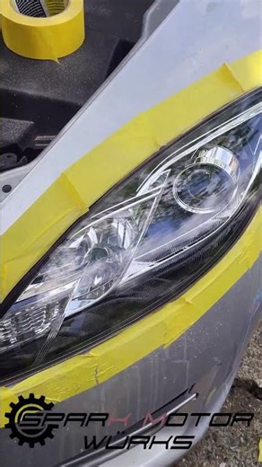 Mazda 6 Headlight Glow-Up: From Faded to Crystal Clear! #shorts