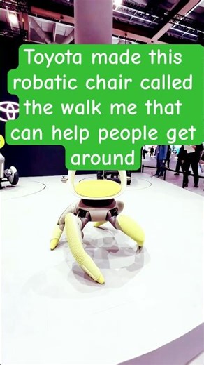 A robotic chair named Walk Me helps individuals with mobility difficulties get around more easily.
