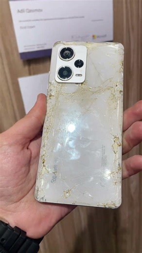 Broken Back Glass Repair Xiaomi Redmi Note 12 Pro Plus 512GB #smartphone #watch #cameracase #jbl