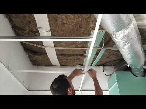 🧱🔥 People Can’t Believe This Drop Ceiling Was Made with PLASTER PANELS! 👀💥 Genius Hidden Access!