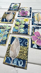 11K views · 3.8K reactions | I'm so inspired by Arlyna Blanchard’s @abshanghai Fodder Challenge lesson where she showed us brilliant ways to create fodder clusters. I used my painted paper scraps, and I couldn't help but make a space on the back for my favorite quotes!  #fodderchallenge2025 #mixedmedia #fodderclusters #fodderschool #favoritequotes | Karen Elaine | Facebook