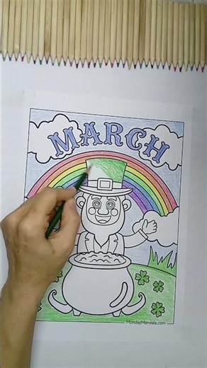 March #coloring #color #colorwithme #stressrelief