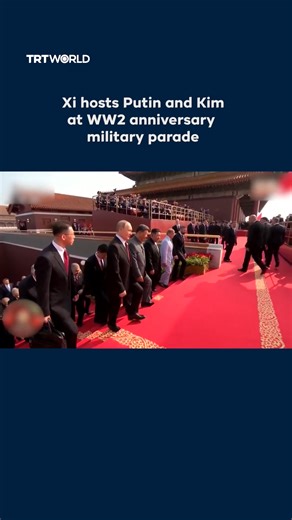 China held its largest-ever military parade Wednesday in Beijing to mark the 80th anniversary of WW2. President Xi Jinping welcomed leaders including Vladimir Putin and Kim Jong Un. Putin arrived in Tianjin on August 31 for the Shanghai Cooperation Organisation summit before traveling to Beijing, while Kim reached the capital Tuesday aboard his armored train—his first multilateral appearance since 2011. The parade featured China’s traditional forces and new capabilities, from unmanned systems to