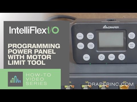 How-To Video: IntelliFlex I/O DC Programming Power Panel with Motor Limit Tool