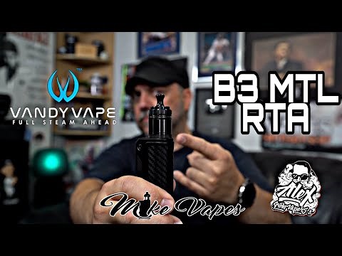 Impressive!! VandyVape x Alex VapersMD B3 MTL RTA!
