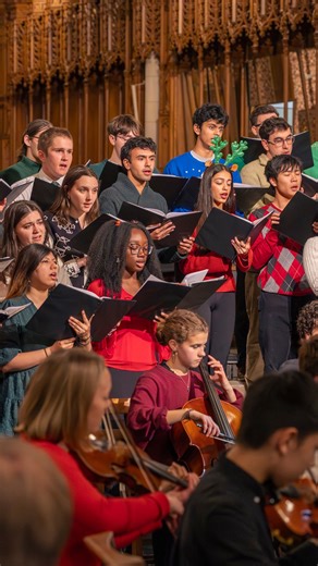 Duke University on Instagram: "That happy feeling you know so well. 🎶 Familiar songs, shared voices and the Durham community coming together at the @dukechorale’s holiday concert. ’Tis the season."