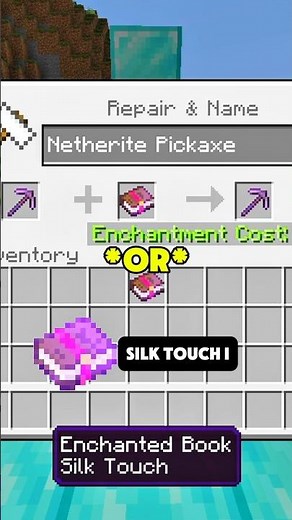 best ENCHANTMENTS for your pickaxe in Minecraft 🔥
