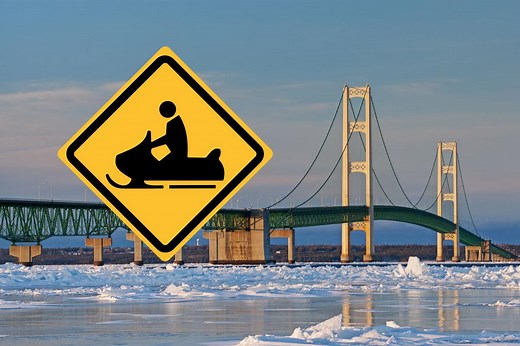 Annual Snowmobile Crossing Set to Takeover Mackinac Bridge