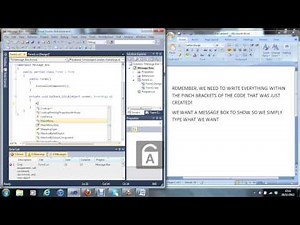 C# Visual Studio 2010 tutorial #2 creating a message box